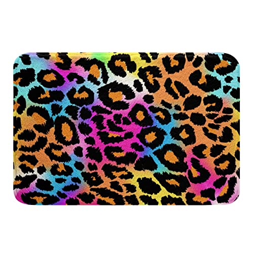 Loussiesd Leopard Drucken Badematte 50x80cm Neon Regenbogen Leopardenfell Badteppiche Meliert Exotisch Panthera Haut rutschfest Badezimmerteppich Bunte Tarnung Safari Motiv Weich Zottelig Badvorleger Loussiesd Leopard Drucken Badematte 50x80cm Neon Regenbogen Leopardenfell Badteppiche Meliert Exotisch Panthera Haut rutschfest Badezimmerteppich Bunte Tarnung Safari Motiv Weich Zottelig Badvorleger von Loussiesd