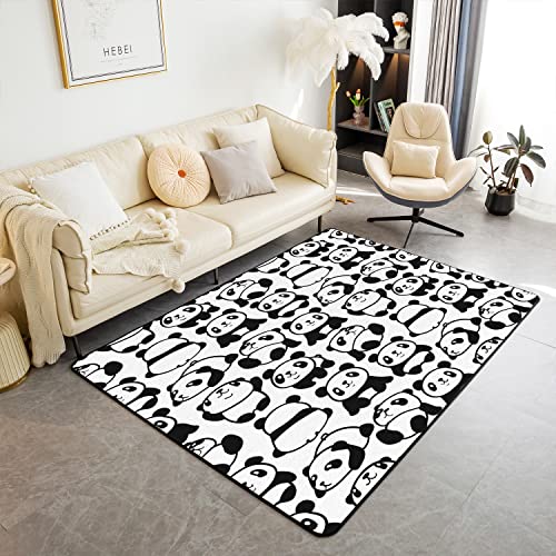 Loussiesd Panda Indoor Bodenmatte Nette Tier Bereich Teppich 100x150cm Nette Tier Dekor Dekorative Modern Teppich Schwarz Weiß Akzent Teppich Outdoor Teppich Loussiesd Panda Indoor Bodenmatte Nette Tier Bereich Teppich 100x150cm Nette Tier Dekor Dekorative Modern Teppich Schwarz Weiß Akzent Teppich Outdoor Teppich von Loussiesd