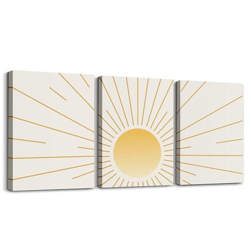 Loussiesd Sun Print Badezimmer Leinwandbilder für Home Dekor Boho Exotic 3er Poster Set für Wohnzimmer Teens Böhmische Sonne Büro Wandbilder Gelb Deko Bilder Loussiesd Sun Print Badezimmer Leinwandbilder für Home Dekor Boho Exotic 3er Poster Set für Wohnzimmer Teens Böhmische Sonne Büro Wandbilder Gelb Deko Bilder von Loussiesd