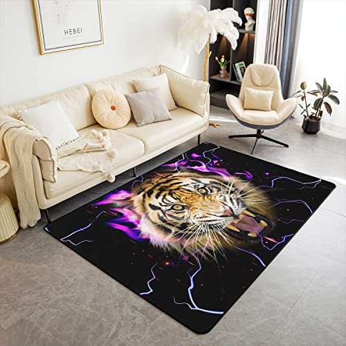 Loussiesd Tiger Indoor Bodenmatte Beleuchtung Tiger Dekor Teppich Kinder Wild Tier Wohnzimmer Teppiche Wildlife Safari Katze Print Akzent Teppich Wohnzimmer Teppiche Bereich Teppich 150x200cm Loussiesd Tiger Indoor Bodenmatte Beleuchtung Tiger Dekor Teppich Kinder Wild Tier Wohnzimmer Teppiche Wildlife Safari Katze Print Akzent Teppich Wohnzimmer Teppiche Bereich Teppich 150x200cm von Loussiesd