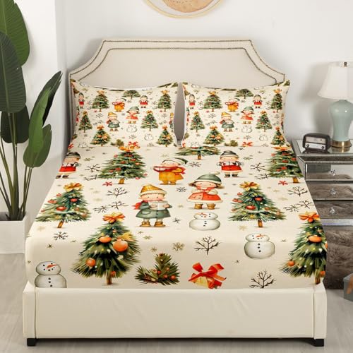 Loussiesd Weihnachtsschneemann Spannbettlaken 90x200cm Weihnachtsbaum Spannbetttuch für Kinder Jungen Mädchen Weihnachten Schlafzimmer Bettlaken Set Weihnachten Spannbettlaken Loussiesd Weihnachtsschneemann Spannbettlaken 90x200cm Weihnachtsbaum Spannbetttuch für Kinder Jungen Mädchen Weihnachten Schlafzimmer Bettlaken Set Weihnachten Spannbettlaken von Loussiesd