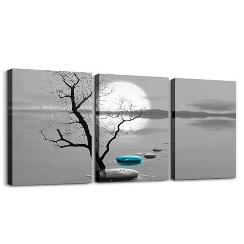Loussiesd Zen Spa 3er Poster Set Zen Stein Badezimmer Leinwandbilder für Home Dekor für Teens Schlafzimmer Dekor Baum Büro Wandbilder Blau und Grau Deko Bilder Loussiesd Zen Spa 3er Poster Set Zen Stein Badezimmer Leinwandbilder für Home Dekor für Teens Schlafzimmer Dekor Baum Büro Wandbilder Blau und Grau Deko Bilder von Loussiesd