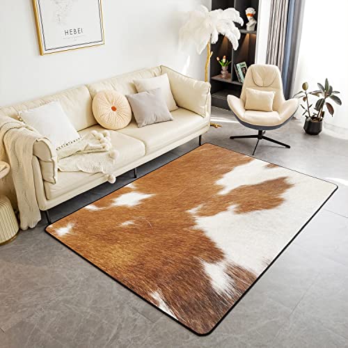 Rindsleder Wohnzimmer Teppiche Kuh Pelz Farm Western Rustikaler Akzent Teppich Abdeckung Kinder Wildlife Tier Haut Dekor Moderne Teppich Anti-Rutsch Weiß Braun Dekor Akzent Teppich Teppich 150x200cm Rindsleder Wohnzimmer Teppiche Kuh Pelz Farm Western Rustikaler Akzent Teppich Abdeckung Kinder Wildlife Tier Haut Dekor Moderne Teppich Anti-Rutsch Weiß Braun Dekor Akzent Teppich Teppich 150x200cm von Loussiesd
