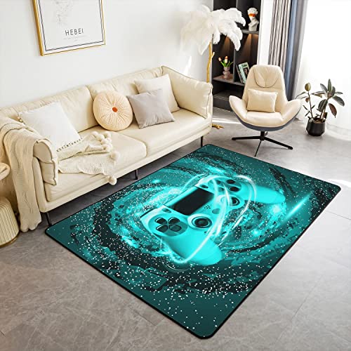Spiele Akzent Teppich Videospiel Gaming Wohnzimmer Teppiche Kinder Gamer Teal Blue Galaxy Swirl Dekorative Teppich Gamepad Action Buttons Reversible Dekor Akzent Teppich Moderne Teppich 150x200cm Spiele Akzent Teppich Videospiel Gaming Wohnzimmer Teppiche Kinder Gamer Teal Blue Galaxy Swirl Dekorative Teppich Gamepad Action Buttons Reversible Dekor Akzent Teppich Moderne Teppich 150x200cm von Loussiesd