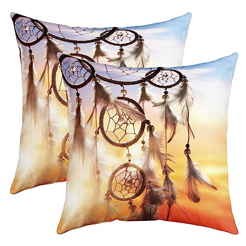 Traumfänger Kissenbezüge 50x50cm Boho Traumfänger Kissenhülle Böhmisch Style 2er Set Kissenbezüge Kissenbezug Atmungsaktiv Indian Hippie Feather Dekokissen Tribal Elemente Sofakissen Couchkissen Traumfänger Kissenbezüge 50x50cm Boho Traumfänger Kissenhülle Böhmisch Style 2er Set Kissenbezüge Kissenbezug Atmungsaktiv Indian Hippie Feather Dekokissen Tribal Elemente Sofakissen Couchkissen von Loussiesd