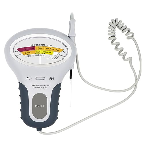 Louttary 1 Stk. ABS 2 in 1 PH-Chlor-Meter Chlor-Tester PH-Tester CL2 Messgerät Zur Messung Von Chlor für Pool Aquarium Louttary 1 Stk. ABS 2 in 1 PH-Chlor-Meter Chlor-Tester PH-Tester CL2 Messgerät Zur Messung Von Chlor für Pool Aquarium von Louttary