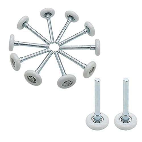 Louttary 12 Stück Garagentürroller, 4 Zoll (1,8 cm), Nylon für Garagentür, Ersatzteil von Louttary