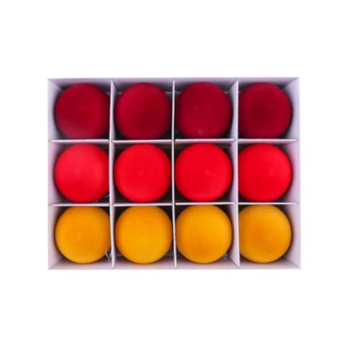 Louttary 12 Stück Weihnachtskugeln zum Aufhängen für Weihnachtsfeiern, DIY-Weihnachtskugeln aus Plüsch in einer Geschenkbox, Weihnachtsbaumschmuck (C) von Louttary