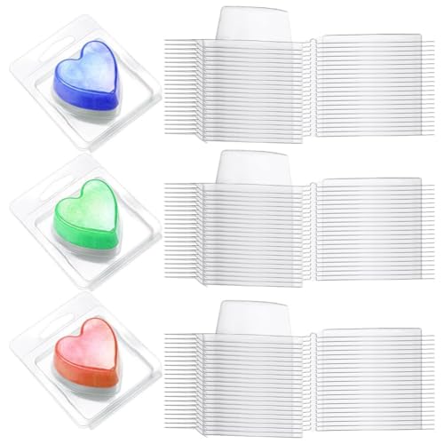 Louttary 150 Packungen Wachsschmelzbehälter, Wachsschmelz-Einzelquadrat-Clamshell-Form, Klares Einzelquadrat, Leere Kunststoff-Wachsschmelzform, Langlebig, Einfach zu Verwenden Louttary 150 Packungen Wachsschmelzbehälter, Wachsschmelz-Einzelquadrat-Clamshell-Form, Klares Einzelquadrat, Leere Kunststoff-Wachsschmelzform, Langlebig, Einfach zu Verwenden von Louttary