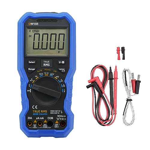 Louttary 1Set OW18B Smart Digital Multimeter 20A 3 5/6 Ziffern Auto Range Bluetooth Version Datenmultimeter Thermometer Kunststoff Louttary 1Set OW18B Smart Digital Multimeter 20A 3 5/6 Ziffern Auto Range Bluetooth Version Datenmultimeter Thermometer Kunststoff von Louttary