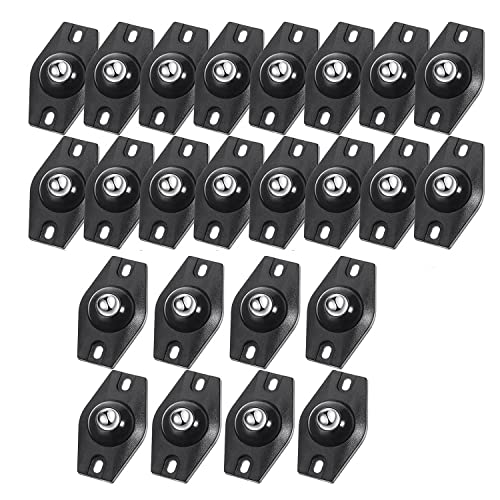 Louttary 24 StüCke Selbstklebende Mini FesträDer Zauberer Boxen Zauberer Klein Zauberer Rad EinfüGen Klebriger Caster Schwarz von Louttary