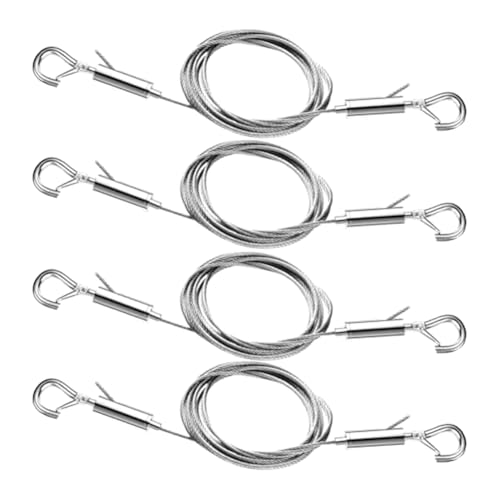 Louttary Aufhängeset für Bilder, verstellbar, 4 Stück, aus Edelstahl, 3,3 Fuß bis 6,6 Fuß zum Aufhängen von Spiegeln, Bilderrahmen, Schildern Louttary Aufhängeset für Bilder, verstellbar, 4 Stück, aus Edelstahl, 3,3 Fuß bis 6,6 Fuß zum Aufhängen von Spiegeln, Bilderrahmen, Schildern von Louttary