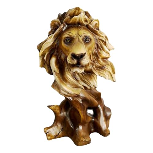 Louttary Imitation Wurzel Tierkopf Statue Kunstharz Ornamente, für Büro- und Dekorationsgeschenke A 1 STÜCK von Louttary