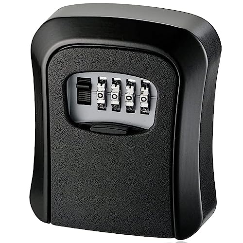 Louttary Key Lock Box Metal Key Lock Box Wall Mounted Waterproof Key Storage Lock Box with Mounting Kit Louttary Key Lock Box Metal Key Lock Box Wall Mounted Waterproof Key Storage Lock Box with Mounting Kit von Louttary