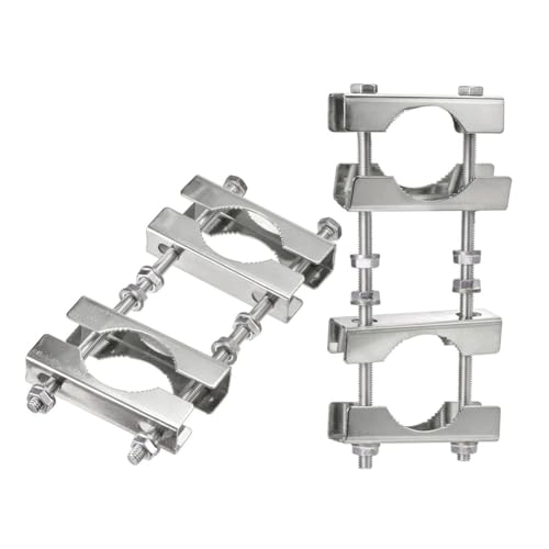 Louttary Mastklemmset für Doppel-Antenne für TV-Halterung CB Ham Flag Post V Jaw Block ToMast Bracket Holder Louttary Mastklemmset für Doppel-Antenne für TV-Halterung CB Ham Flag Post V Jaw Block ToMast Bracket Holder von Louttary