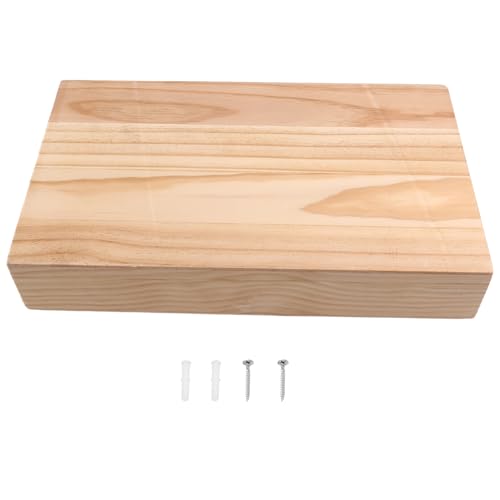 Louttary Modernes Drehregal mit Geheimaufbewahrung, Wandregal in Holzfarbe für eine elegante Dekoration von Louttary