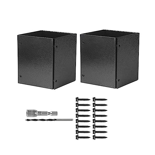 Louttary Rostfreier Stahl (3,3-6 Zoll) Post Protector, Protects Wooden Mailboxes Fences From Lawnmower Rain Damage Adjustable Fences Protector von Louttary
