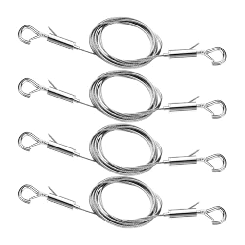 Louttary Set mit 4 verstellbaren Aufhängedrähten für Fotos, aus Edelstahl, 3,3 Fuß zum Aufhängen von Spiegeln, Bilderrahmen, Kunstwerken, Schildern Louttary Set mit 4 verstellbaren Aufhängedrähten für Fotos, aus Edelstahl, 3,3 Fuß zum Aufhängen von Spiegeln, Bilderrahmen, Kunstwerken, Schildern von Louttary