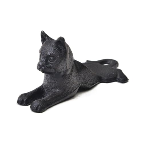 Louttary Türstopper aus Gusseisen für Katzen, dekoratives Vintage-Design, dekorativer Bodenstopper, winddicht von Louttary