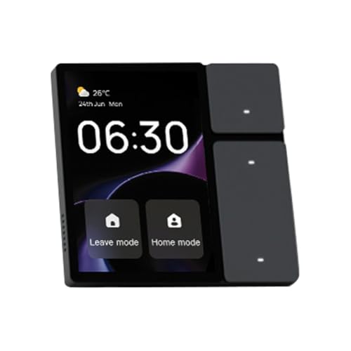 Louttary Tuya Intelligenter Touchscreen, WLAN, 3,5 Zoll (8,9 cm), mit WiFi-Panel 3,5 Zoll und Bühnenschalter – Zentralsteuerung mit Infrarot-Fernbedienung für die intelligente Heimautomatisierung von Louttary