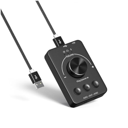 Louttary USB-Lautstärkeregler, Multimedia-Lautsprecher-Controller, für Computer, Stummschaltung mit einer Taste, Bluetooth, mit Wiedergabepause Louttary USB-Lautstärkeregler, Multimedia-Lautsprecher-Controller, für Computer, Stummschaltung mit einer Taste, Bluetooth, mit Wiedergabepause von Louttary