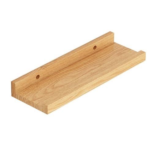 Louttary Wandregal für Wohnzimmer, gelochtes Wandregal, Bücherregal, Wanddekoration, kleines Holzregal, 30 cm Louttary Wandregal für Wohnzimmer, gelochtes Wandregal, Bücherregal, Wanddekoration, kleines Holzregal, 30 cm von Louttary