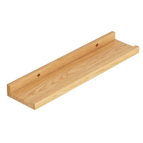 Louttary Wandregal für Wohnzimmer, gelochtes Wandregal, Bücherregal, Wanddekoration, kleines Holzregal, 60 cm Louttary Wandregal für Wohnzimmer, gelochtes Wandregal, Bücherregal, Wanddekoration, kleines Holzregal, 60 cm von Louttary