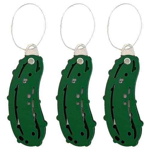 Louttary Weihnachts-Geldscheinhalter in Form Einer Essiggurke, Ornament, Schmuck, Geldklammer, Einzigartiges Hölzernes Geldgeschenk zu Weihnachten von Louttary
