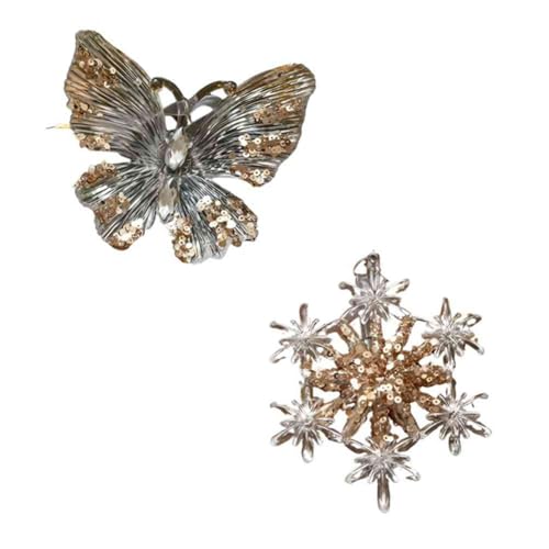 Louttary Weihnachtsschmuck Schneeflocke Transparent Schmetterling Weihnachtsdekoration B Louttary Weihnachtsschmuck Schneeflocke Transparent Schmetterling Weihnachtsdekoration B von Louttary