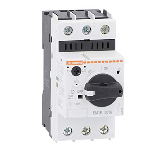 Schalter für Drehsteuerung, 1 bis 1,6 A, 4,5 x 8,5 x 9 cm, Weiß (Referenz: SM1R0160) von LOVATO