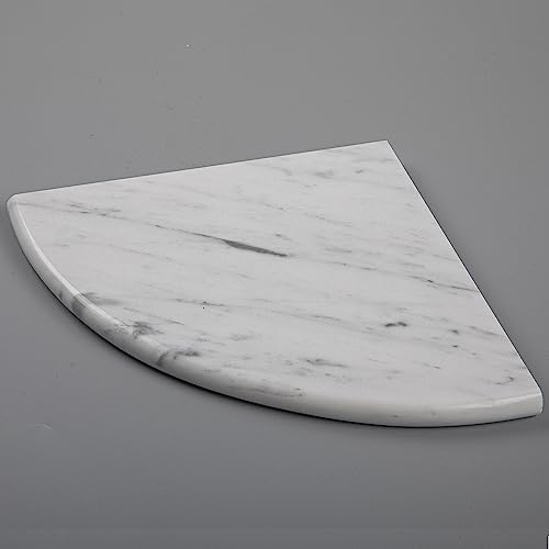 Lovdeco Eck-Duschregal aus Carrara-Marmor, poliert, 22,9 cm, runde Eckregale für Badezimmer, Dusche, 1 Stück Lovdeco Eck-Duschregal aus Carrara-Marmor, poliert, 22,9 cm, runde Eckregale für Badezimmer, Dusche, 1 Stück von Lovdeco