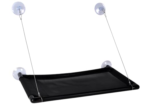 Love Story, Fensterhängematte, 66 x 36 cm, Polyester, Schwarz von Love Story