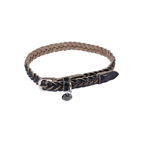 Love Story, Lederhalsband, geflochten, verstellbar, 45 > 65 cm, Schwarz von Love Story