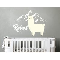 Lama Wandtattoo Kinderzimmer/Babyzimmer Wandsticker Junge R267 von LoveArtDecals