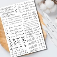 Für Mama Kerzentattoos Verschiedene Motive Din A4 Kerzensticker Wasserschiebefolie Für Mama Kerzentattoos Verschiedene Motive Din A4 Kerzensticker Wasserschiebefolie von LoveCandleandMore