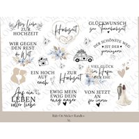 Rub-On Sticker I A5 Randlos Rub Ons Z.b. F. Raysin/Keraflott Hochzeit Rub-On Sticker I A5 Randlos Rub Ons Z.b. F. Raysin/Keraflott Hochzeit von LoveCandleandMore