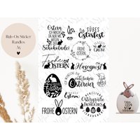 Rub-On Sticker I A5 Randlos Rub Ons Z.b. F. Raysin/Keraflott Ostern von LoveCandleandMore