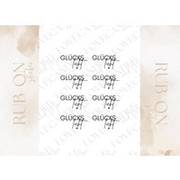 Rub-On Sticker I A6 Randlos Rub Ons Z.b. F. Raysin/Keraflott Glückslicht Rub-On Sticker I A6 Randlos Rub Ons Z.b. F. Raysin/Keraflott Glückslicht von LoveCandleandMore