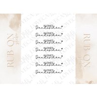 Rub-On Sticker I A6 Randlos Rub Ons Z.b. F. Raysin/Keraflott Kleines Dankeschön Rub-On Sticker I A6 Randlos Rub Ons Z.b. F. Raysin/Keraflott Kleines Dankeschön von LoveCandleandMore