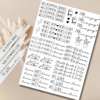 Zum Einzug Kerzentattoos Verschiedene Motive Din A4 Kerzensticker Wasserschiebefolie von LoveCandleandMore