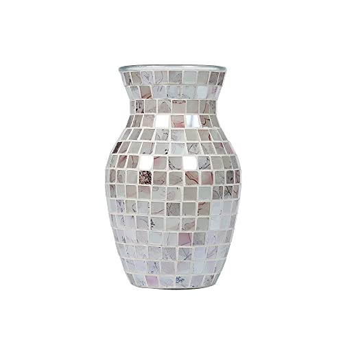 Kreative handgefertigte mehrfarbige Mosaik-Vase aus blauem Glas, modische Dekoration für Zuhause, Wohnzimmer, Esstisch, Heimdekoration, Hochzeits-Blumenarrangement (Mosaik-Vase) von LoveCat