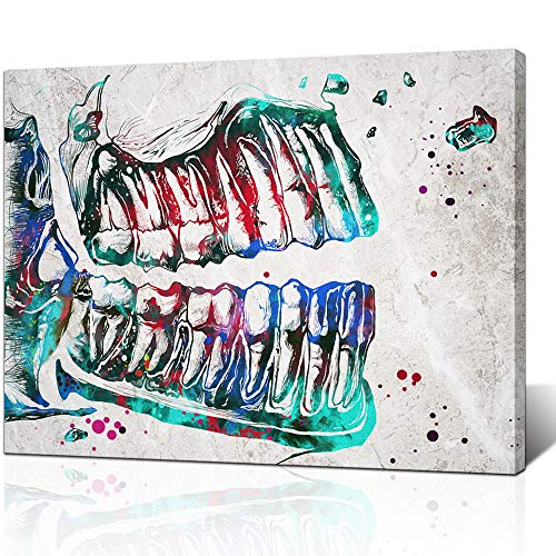 LoveHouse Dental Leinwand Wandkunst Dental Bilder für Büro Zahndekorationen Kunst Zahnbehandlung Bilder Drucke von LoveHouse