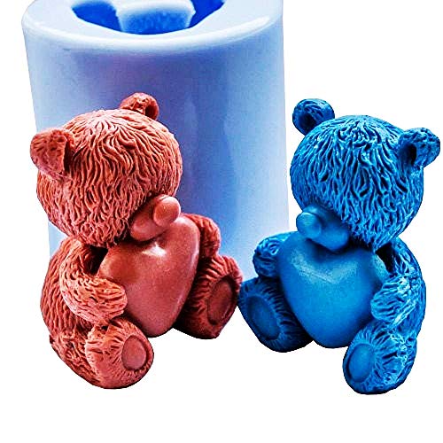 3d Silikonform - Herz - Liebe - Teddybär - Kerzen - Weihnachts- und Geburtstagsgeschenkidee - Silikonformen - Handwerksform von LoveLegis
