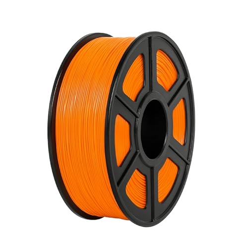 ABS Filament 1,75 mm Spule 1 kg 3D-Druck Hohe Hitzebeständigkeit Anti-Deformation Glatte Oberfläche Maßgenauigkeit Einfacher Druck Kompatibel 3D-Drucker Farbe Orange von LoveLegis