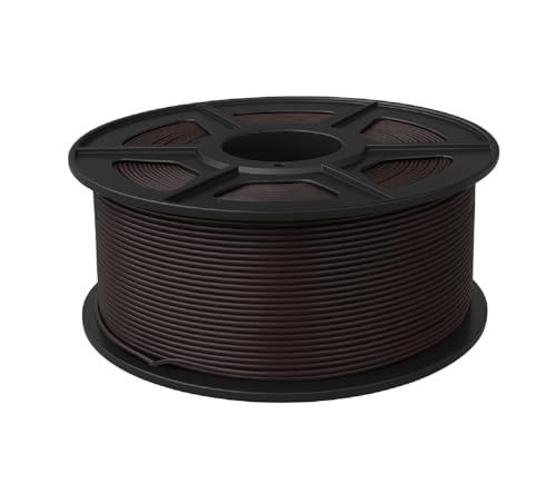ABS-Filament 1,75 mm Spule 1 kg 3D-Druck Hohe Hitzebeständigkeit Anti-Verformung Glatte Oberfläche Maßgenauigkeit Einfacher Druck Kompatibel 3D-Drucker Farbe Dunkelbraun von LoveLegis