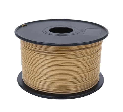 ABS-Filament 1,75 mm Spule 1 kg 3D-Druck Hohe Hitzebeständigkeit Anti-Verformung Glatte Oberfläche Maßgenauigkeit Einfacher Druck Kompatibel 3D-Drucker Farbe Hellbraun von LoveLegis