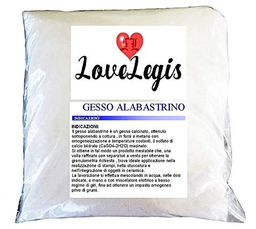 LoveLegis Alabaster Gips Scagliola - gegossen in Silikonformen - 1kg von LoveLegis