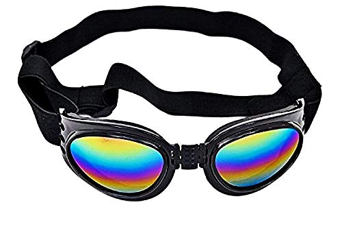 LoveLegis Hundesonnenbrille - elastisch - verstellbar - klappbar - UV400-Schutz - schwarz - Weihnachts- und Geburtstagsgeschenkidee von LoveLegis