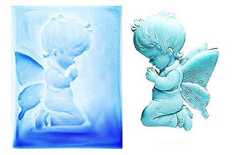 LoveLegis Betender Engel des Silikonformkindes - Seife - Harz - Gips - Weihnachts- und Geburtstagsgeschenkidee - Silikonformen - Handwerksform von LoveLegis