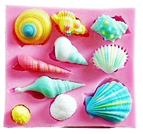 LoveLegis Silikonform Muscheln Schnecke Meer Schneckenhaus Küche Lebensmittelecht Süßwaren-Dekor Fondant Torten Geschenkidee Weihnachten Geburtstag Kreativ von LoveLegis